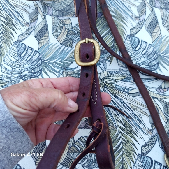 Western Horse Bridle Brown Leather - Picture 7 of 14